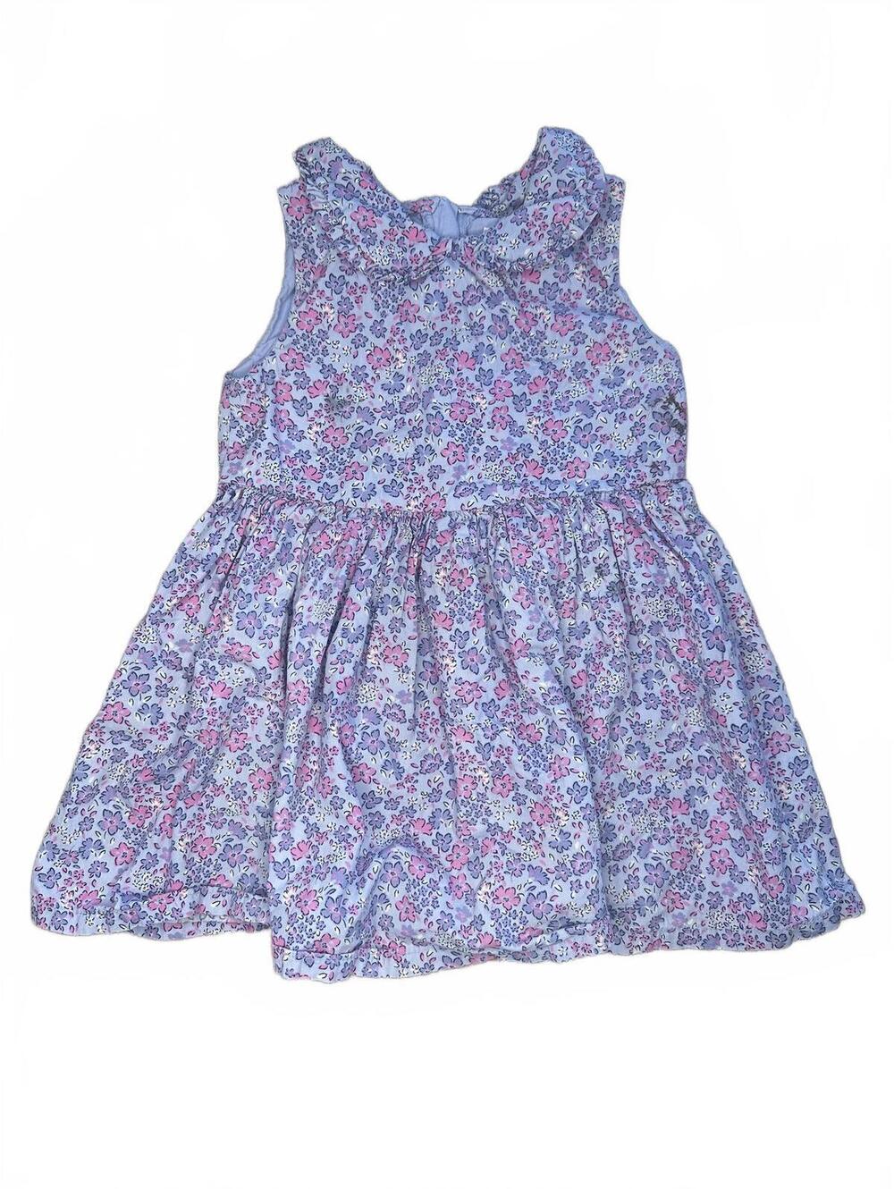 Joe Fresh 3 Purple Pink Floral Sleeveless Dress